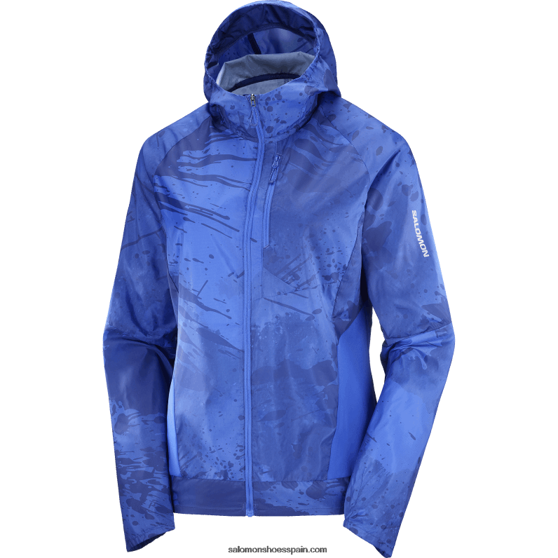 cortavientos de mujer - bonatti cross wind Salomon 00B0PZ857 peonía azul marino/azul náutico/ao