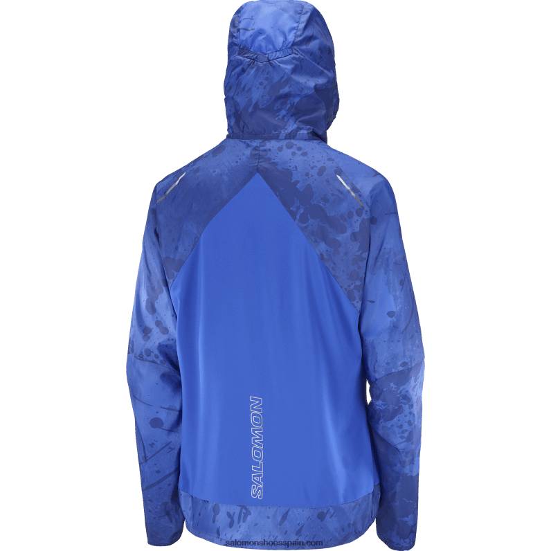 cortavientos de mujer - bonatti cross wind Salomon 00B0PZ857 peonía azul marino/azul náutico/ao
