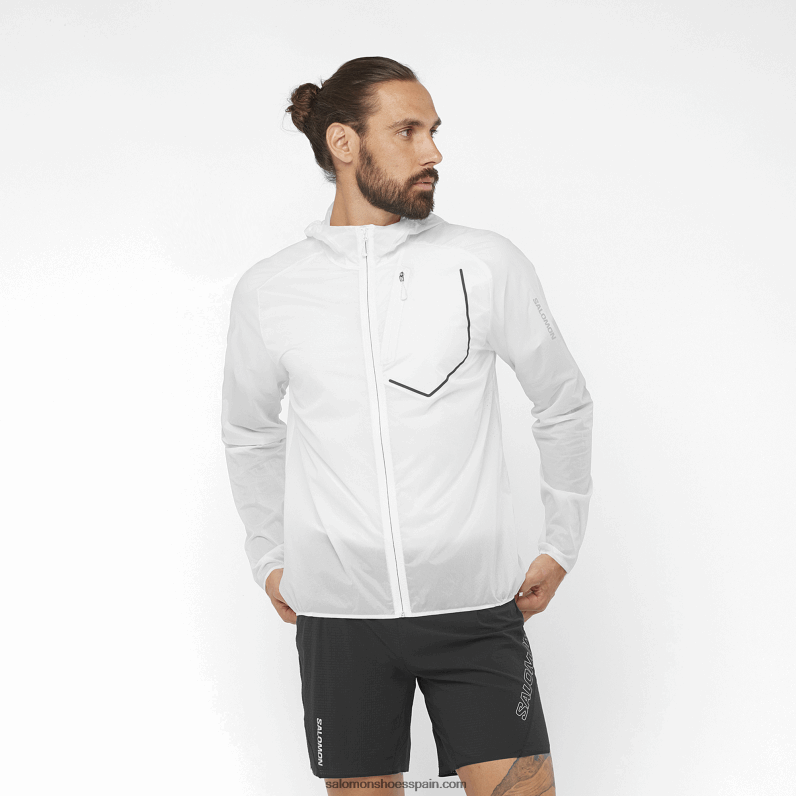 cortavientos mujer - bonatti aero wind Salomon 00B0PZ849 blanco/negro intenso