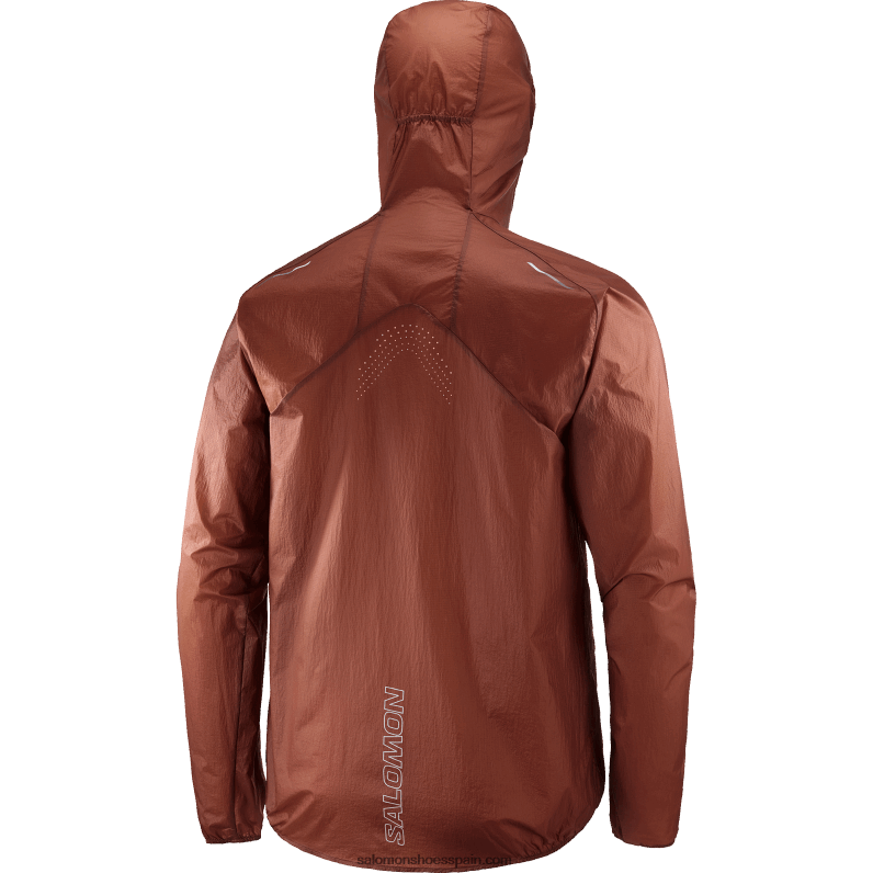 cortavientos mujer - bonatti aero wind Salomon 00B0PZ850 henna quemada/ibis escarlata
