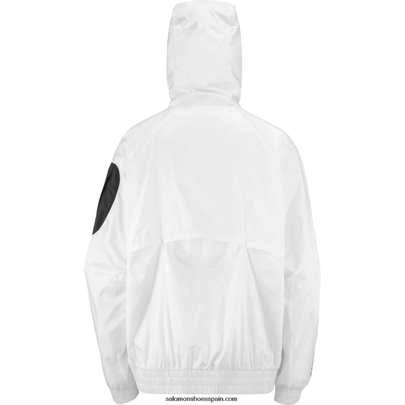 cortavientos mujer - equipe Salomon 00B0PZ833 blanco/negro intenso