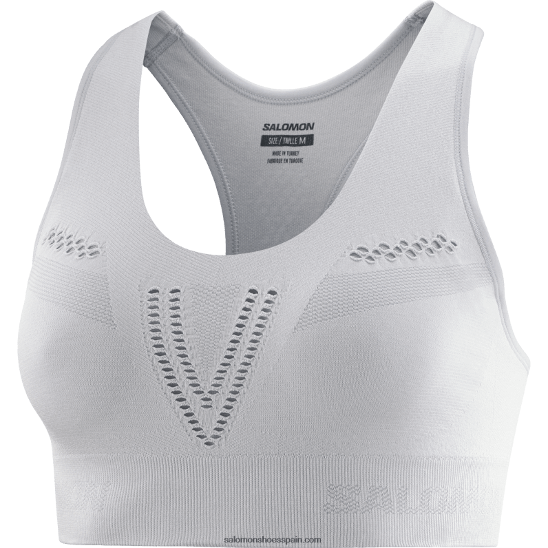 Sujetador deportivo para mujer - Essential Move On Seamless Salomon 00B0PZ941 champiñón ostra/brezo