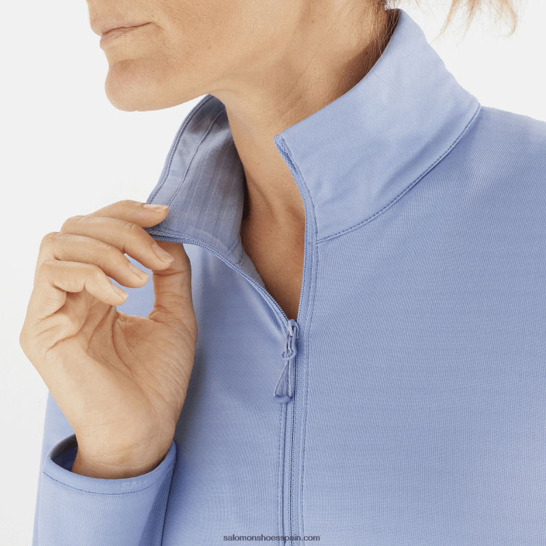 chaqueta de capa intermedia con cremallera completa para mujer - essential lightwarm Salomon 00B0PZ863 señorío inglés
