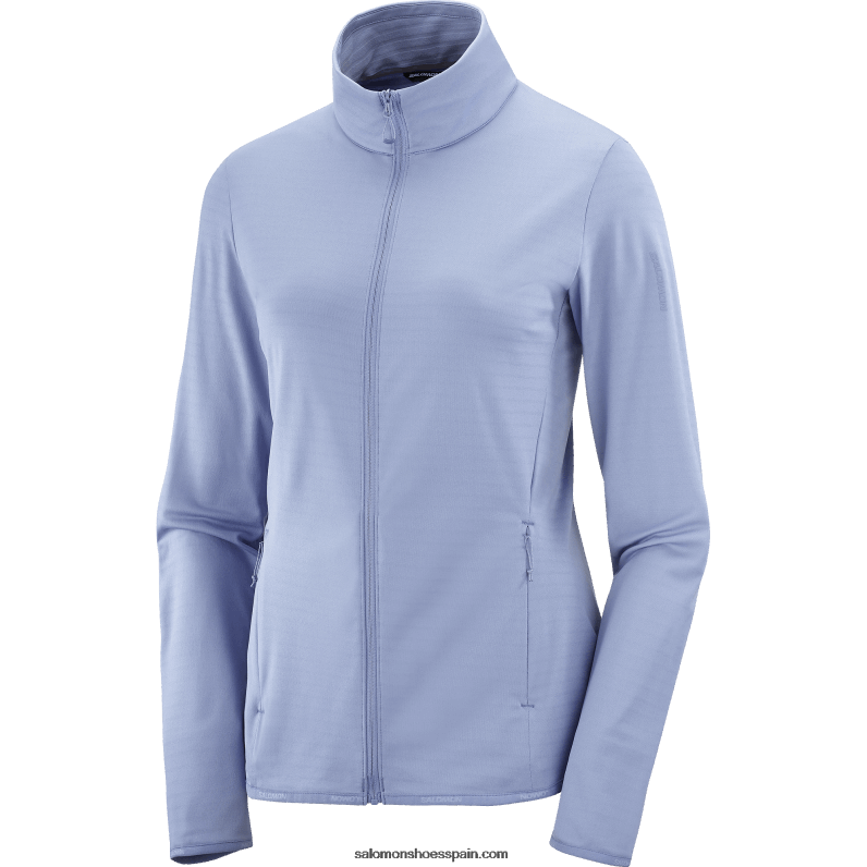 chaqueta de capa intermedia con cremallera completa para mujer - essential lightwarm Salomon 00B0PZ863 señorío inglés