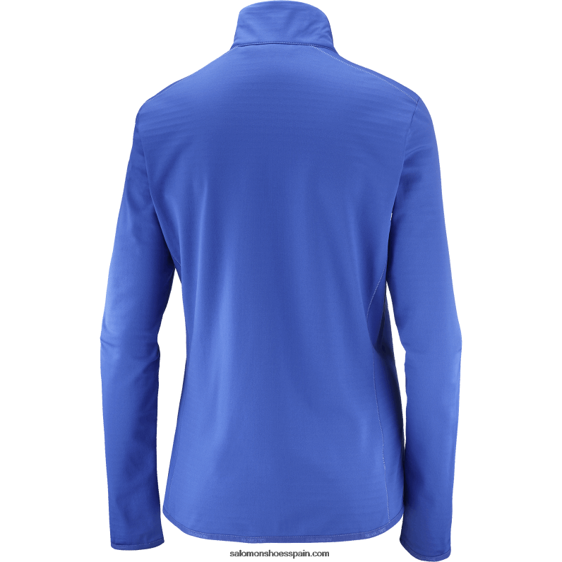 chaqueta de capa intermedia con cremallera completa para mujer - essential lightwarm Salomon 00B0PZ866 azul marino