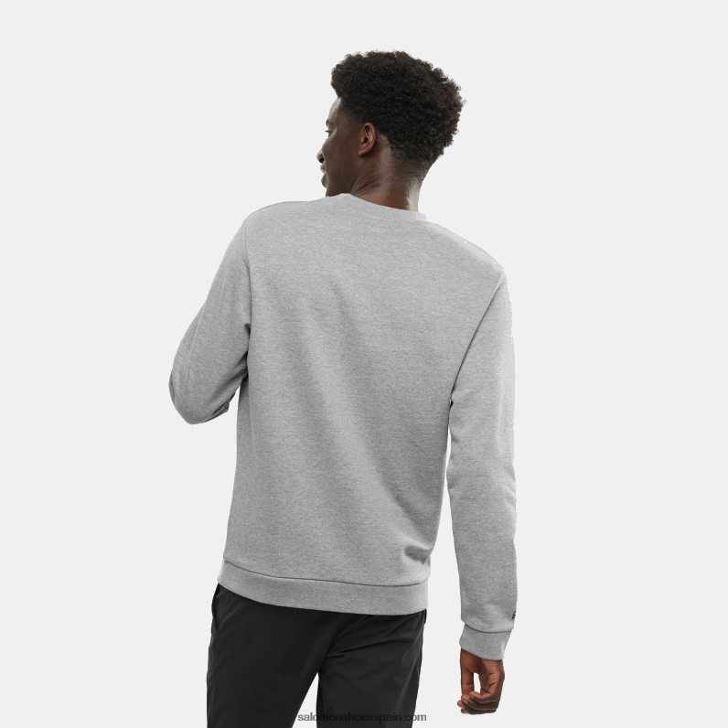 jersey de cuello redondo para mujer - outlife logo summer heather Salomon 00B0PZ869 gris medio/brezo