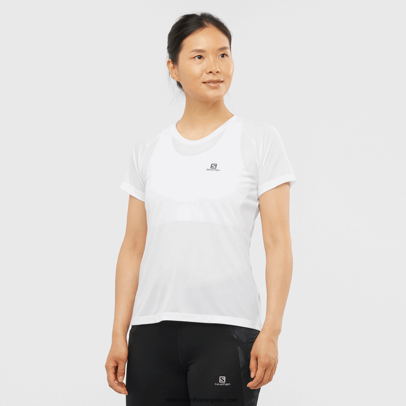 camiseta de manga corta para mujer - cross rebel Salomon 00B0PZ931 blanco