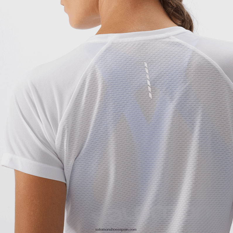 camiseta de manga corta para mujer - cross rebel Salomon 00B0PZ931 blanco