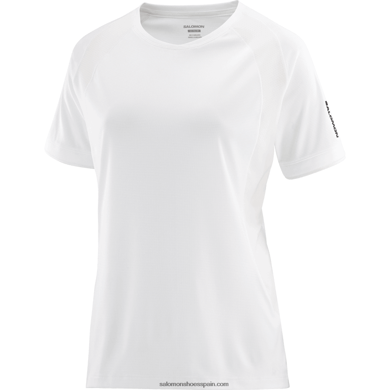 camiseta de manga corta para mujer - equipe Salomon 00B0PZ922 blanco