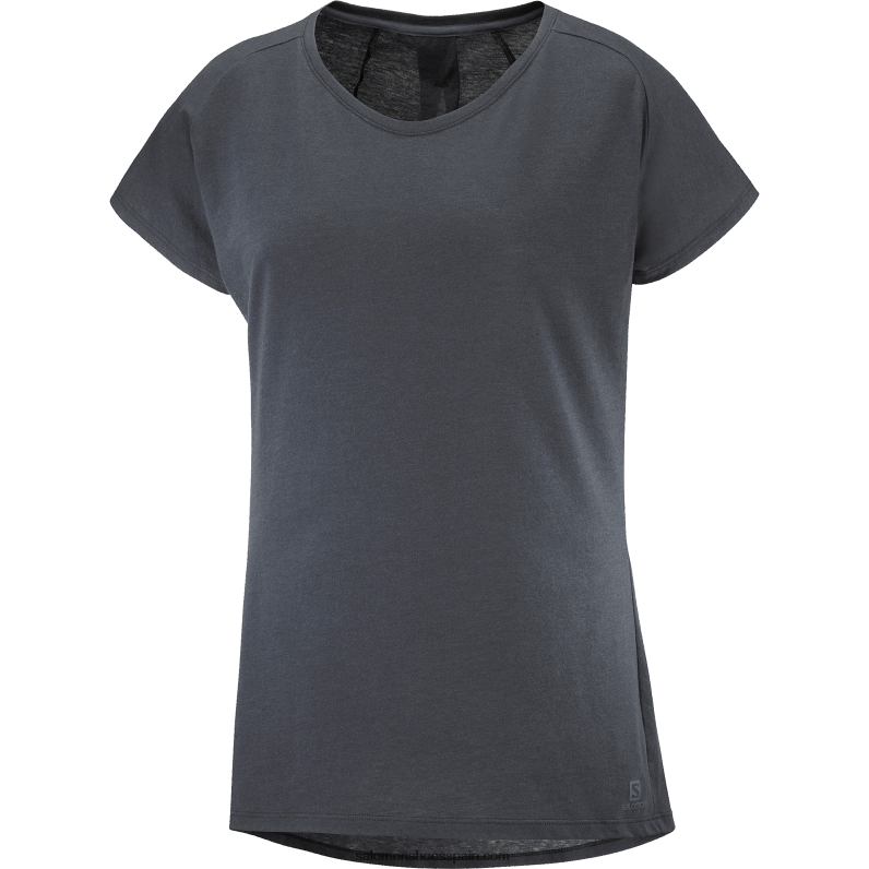 camiseta de manga corta para mujer - forma esencial Salomon 00B0PZ893 ébano
