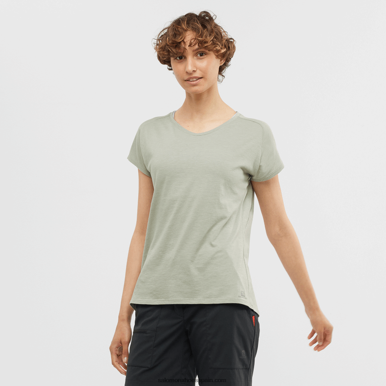 camiseta de manga corta para mujer - forma esencial Salomon 00B0PZ894 hierro forjado