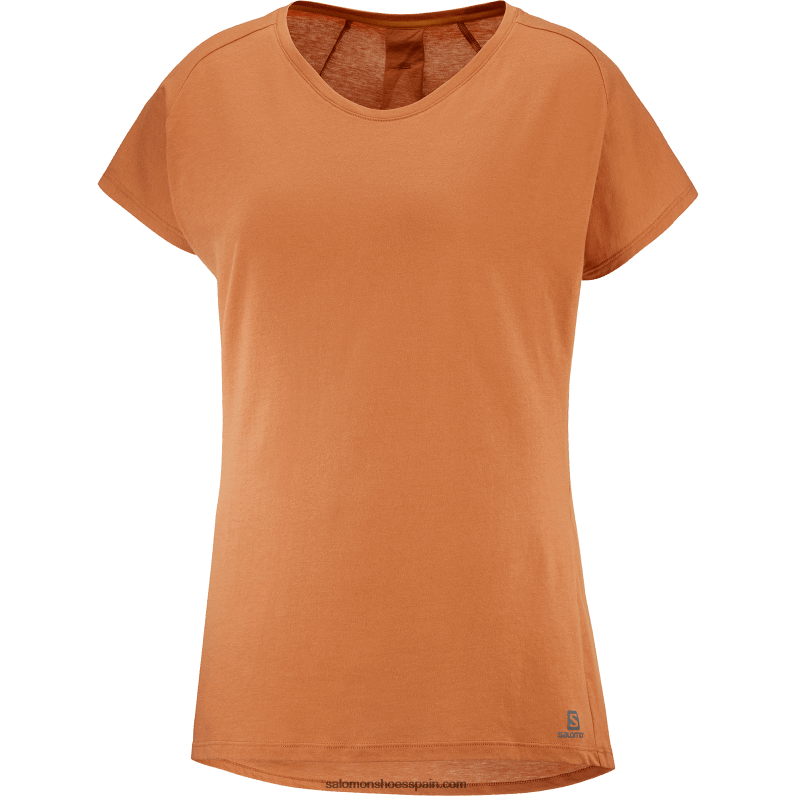 camiseta de manga corta para mujer - forma esencial Salomon 00B0PZ895 miel de jengibre
