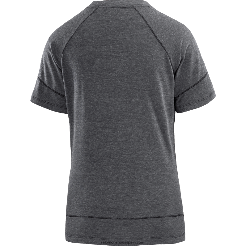 camiseta de manga corta para mujer - runlife Salomon 00B0PZ913 negro profundo/brezo