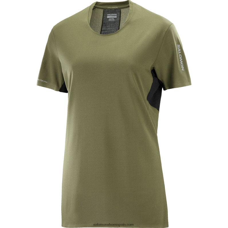 camiseta de manga corta para mujer - shortney Salomon 00B0PZ910 hoja de uva
