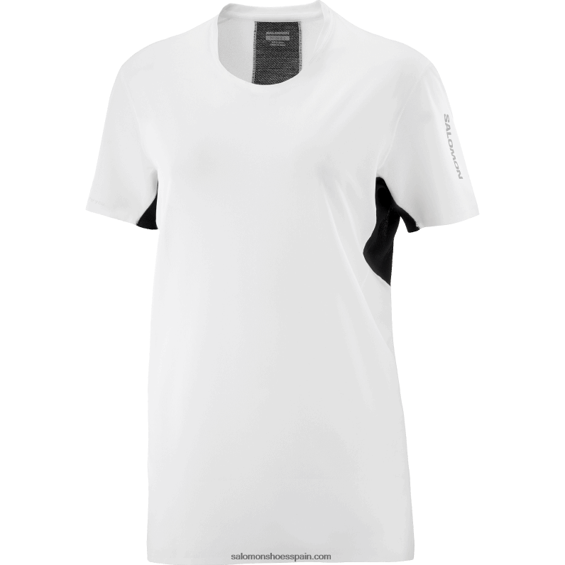 camiseta de manga corta para mujer - shortney Salomon 00B0PZ911 blanco/negro intenso