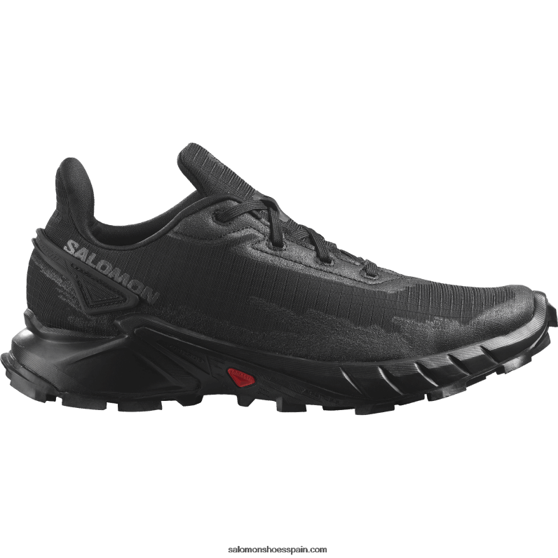 zapatillas de running para mujer - alphacross 4 Salomon 00B0PZ1540 negro
