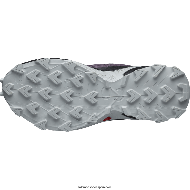 zapatillas de running para mujer - alphacross 4 Salomon 00B0PZ1541 paisaje lunar/negro/roca lunar