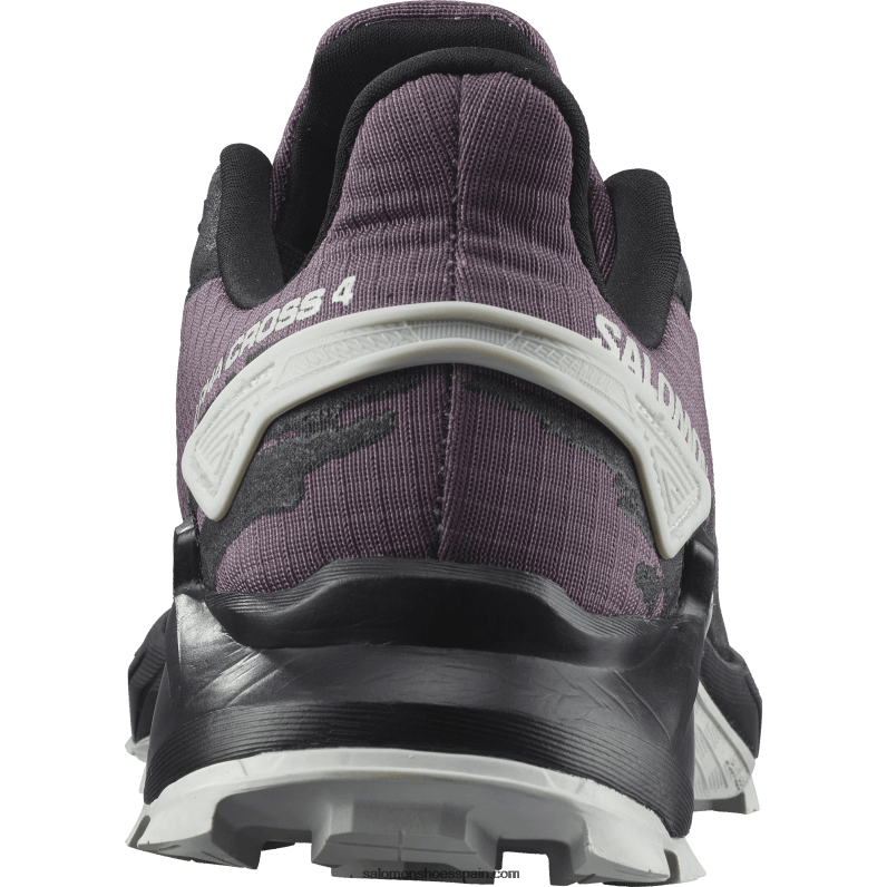 zapatillas de running para mujer - alphacross 4 Salomon 00B0PZ1541 paisaje lunar/negro/roca lunar