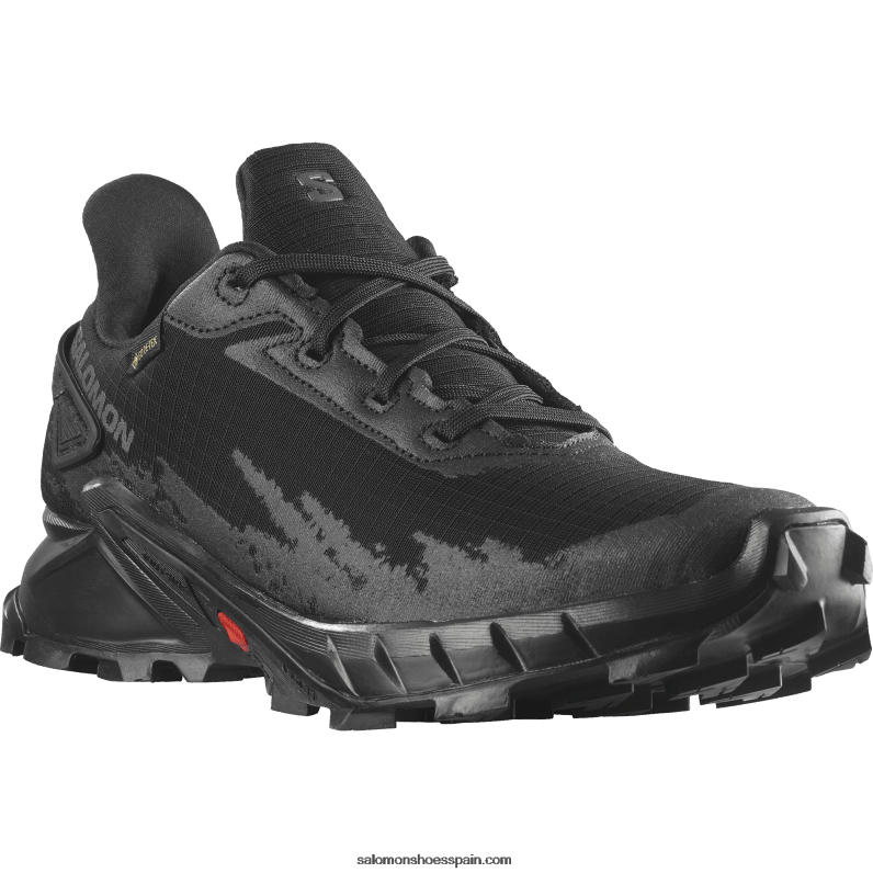 zapatillas de running para mujer - alphacross 4 gore-tex Salomon 00B0PZ1530 negro