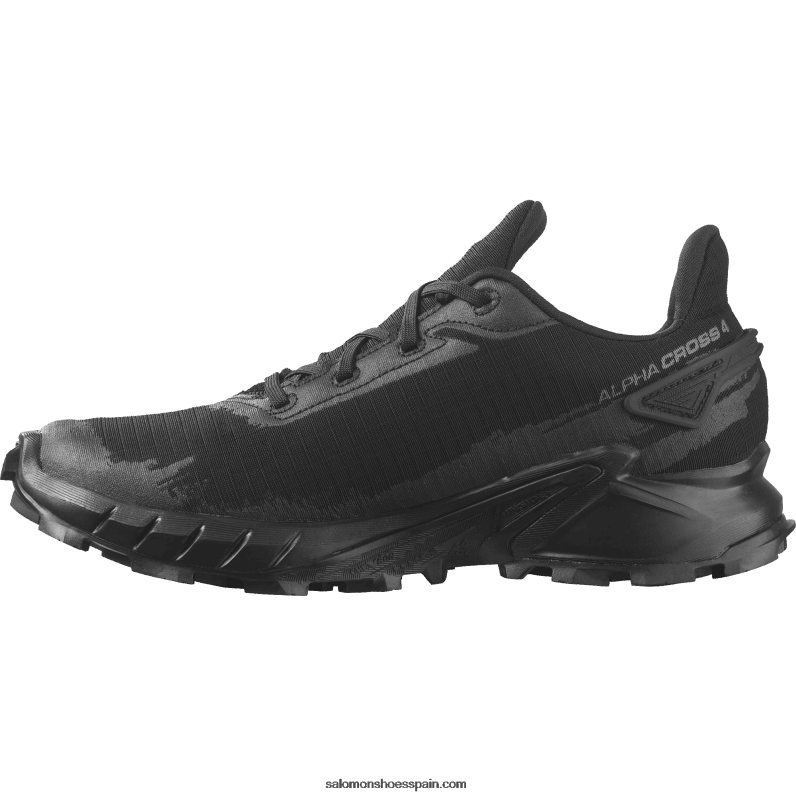 zapatillas de running para mujer - alphacross 4 gore-tex Salomon 00B0PZ1530 negro
