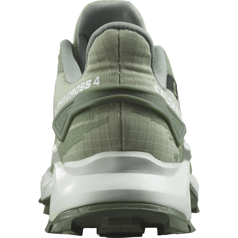 zapatillas de running para mujer - alphacross 4 gore-tex Salomon 00B0PZ1531 salvia del desierto/blanco/corona de laurel
