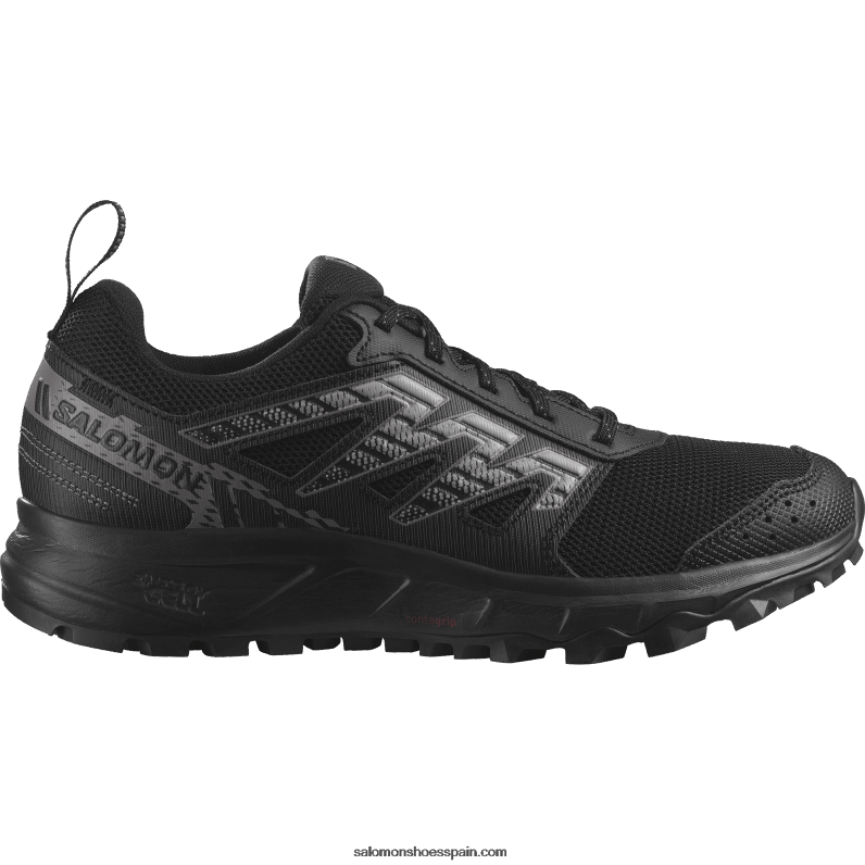 zapatillas de running para mujer - deambular Salomon 00B0PZ1546 gatito negro/ciruela/gaviota