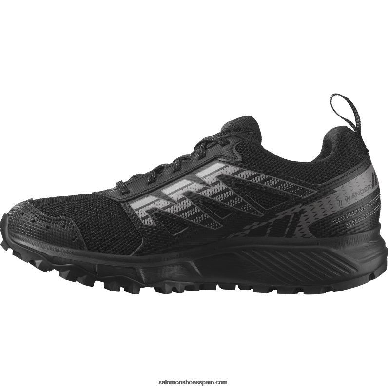 zapatillas de running para mujer - deambular Salomon 00B0PZ1546 gatito negro/ciruela/gaviota