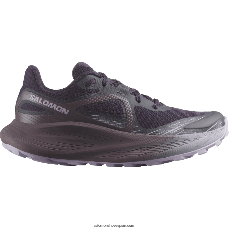 zapatillas de trail running para mujer - glide max tr Salomon 00B0PZ1500 belladona/paisaje lunar/orquídea en flor