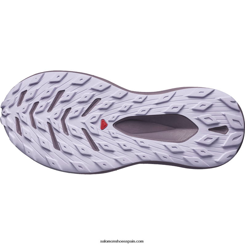 zapatillas de trail running para mujer - glide max tr Salomon 00B0PZ1500 belladona/paisaje lunar/orquídea en flor