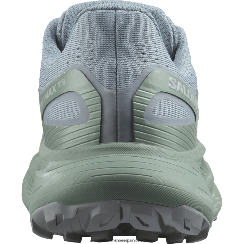 zapatillas de trail running para mujer - glide max tr Salomon 00B0PZ1501 azul piedra/verde granito/azul perla