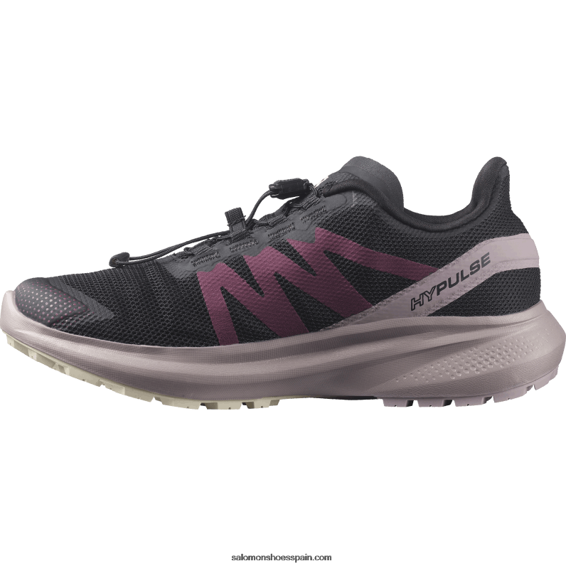 zapatillas de trail running para mujer - hypulse Salomon 00B0PZ1542 negro/codorniz/día lluvioso