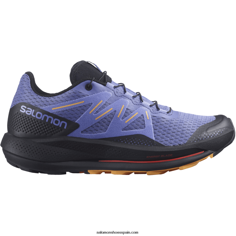 zapatillas de trail running para mujer - pulsar trail Salomon 00B0PZ1510 terciopelo mañana/negro/naranja ardiente
