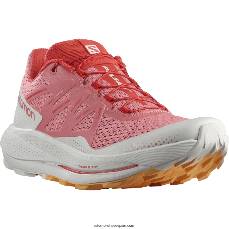 zapatillas de trail running para mujer - pulsar trail Salomon 00B0PZ1511 rosa de té/nube de nimbo/naranja ardiente