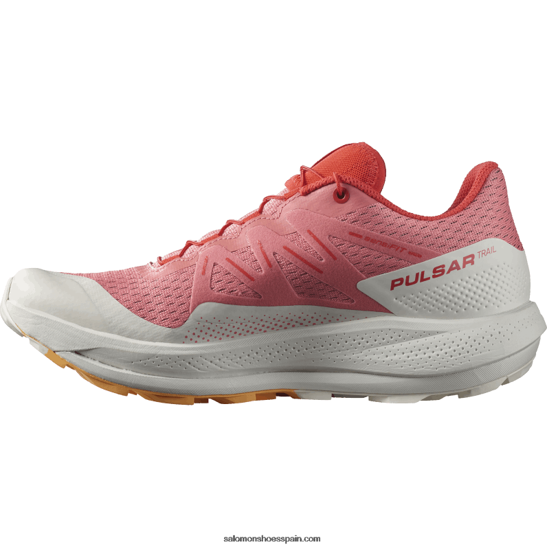 zapatillas de trail running para mujer - pulsar trail Salomon 00B0PZ1511 rosa de té/nube de nimbo/naranja ardiente