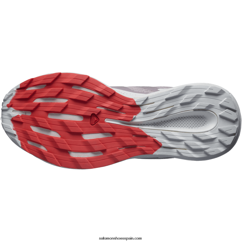 zapatillas de trail running para mujer - pulsar trail Salomon 00B0PZ1512 codorniz/roca lunar/rojo amapola