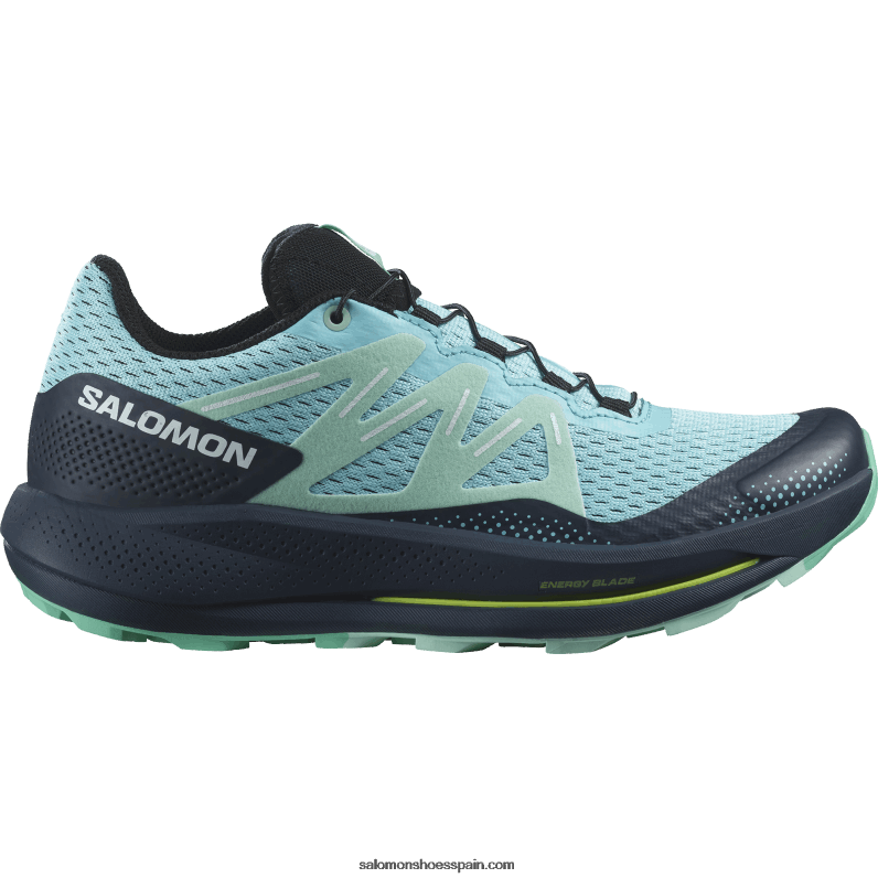 zapatillas de trail running para mujer - pulsar trail Salomon 00B0PZ1513 resplandor azul/carbono/yuca