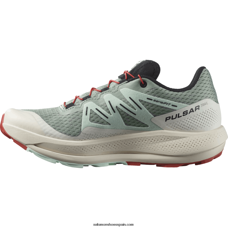 zapatillas de trail running para mujer - pulsar trail Salomon 00B0PZ1514 nenúfar/agua blanqueada/salsa picante