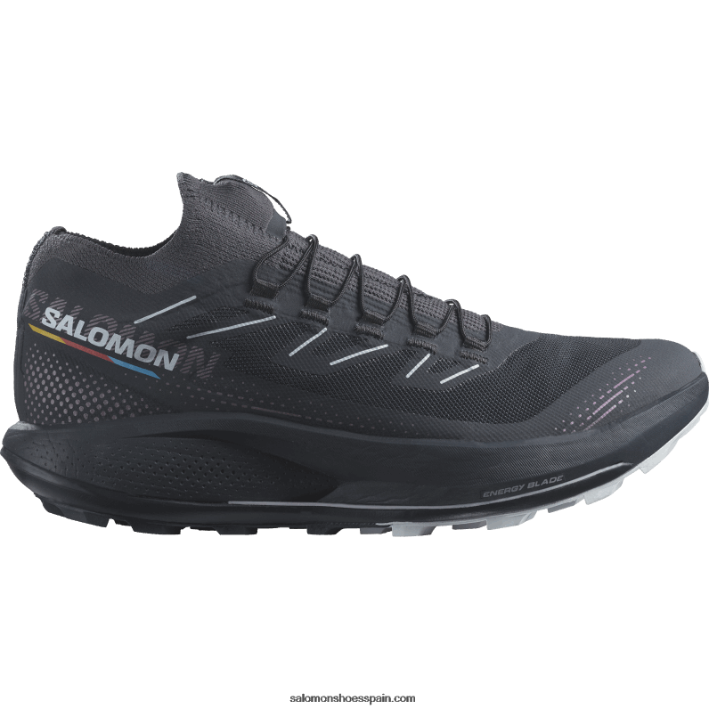 zapatillas de trail running para mujer - pulsar trail pro 2 Salomon 00B0PZ1493 carbón/floración de orquídeas/hielo ártico