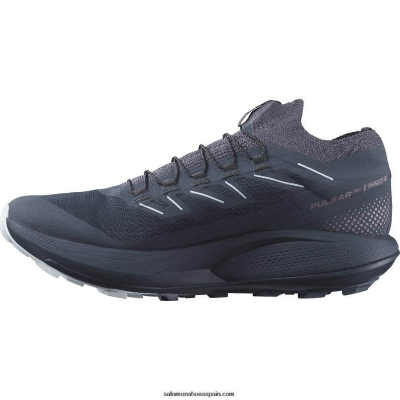 zapatillas de trail running para mujer - pulsar trail pro 2 Salomon 00B0PZ1493 carbón/floración de orquídeas/hielo ártico