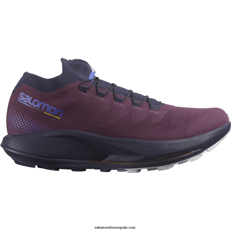 zapatillas de trail running para mujer - pulsar trail pro Salomon 00B0PZ1532 vino de uva/cielo nocturno/roca lunar