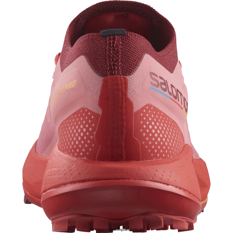 zapatillas de trail running para mujer - pulsar trail pro Salomon 00B0PZ1533 rosa de té/rojo ciclista/naranja ardiente