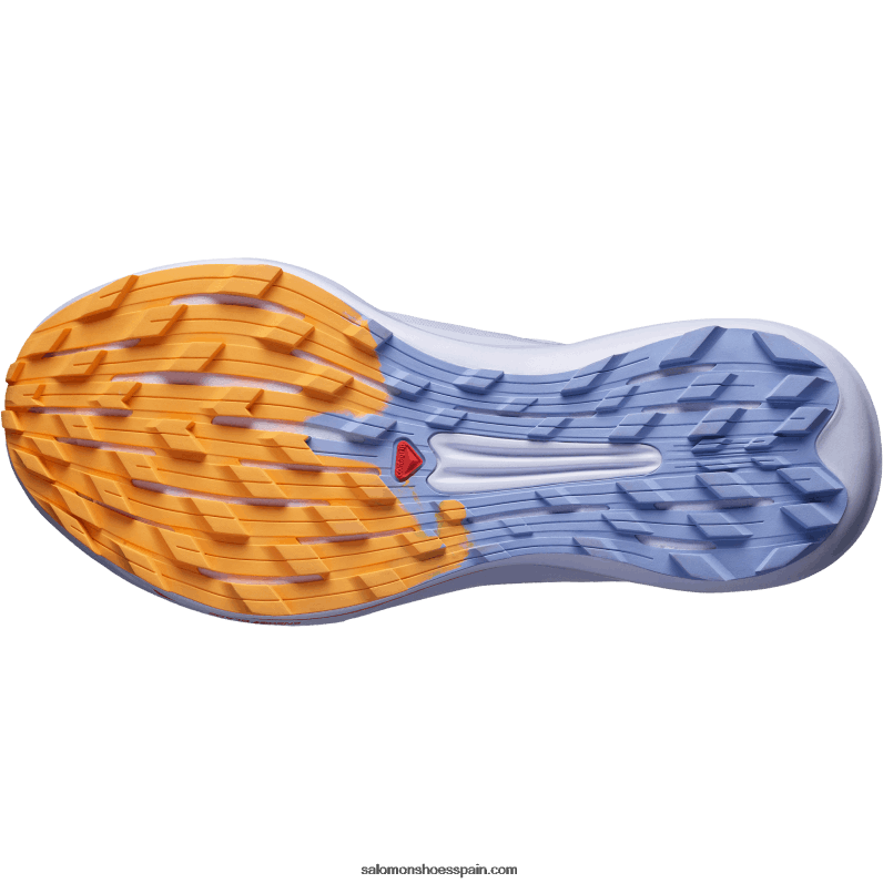 zapatillas de trail running para mujer - pulsar trail pro Salomon 00B0PZ1534 violeta jaspeado/azul amparo/naranja llameante