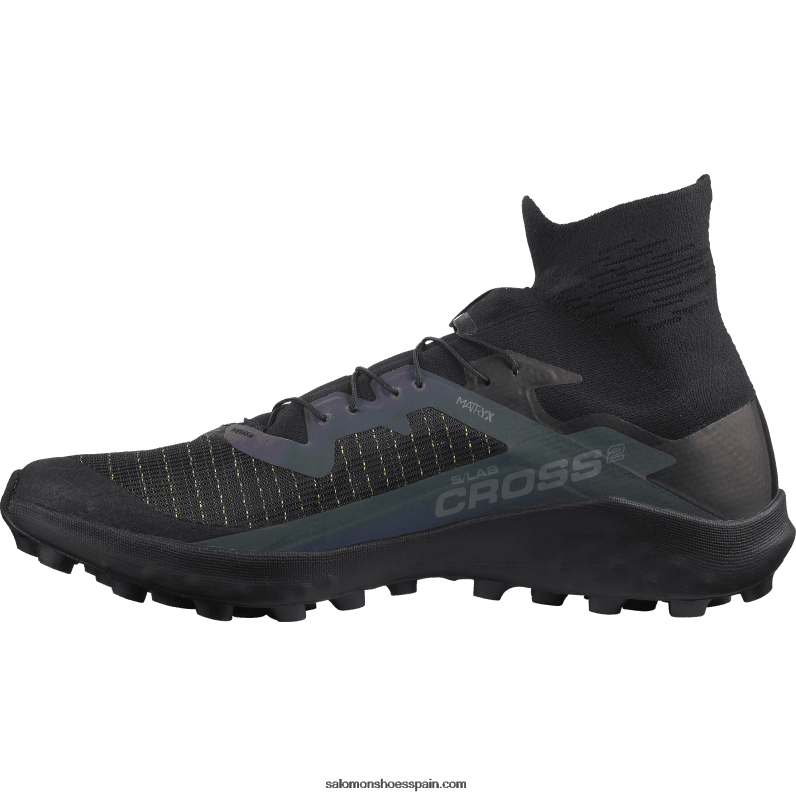 zapatillas de trail running para mujer - s/lab cross 2 Salomon 00B0PZ1526 negro