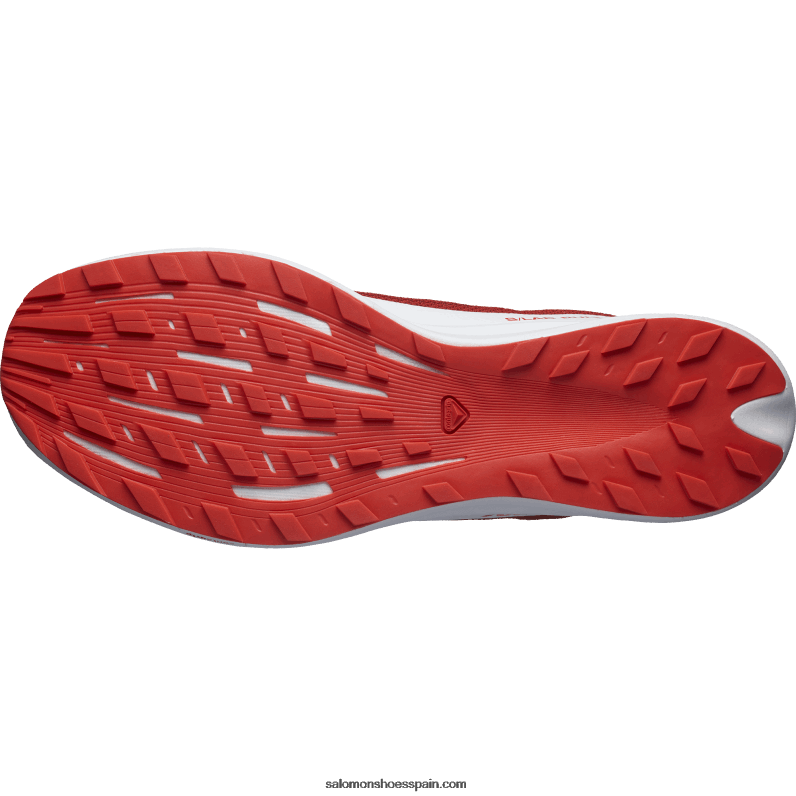 zapatillas de trail running para mujer - s/lab pulsar 2 Salomon 00B0PZ1519 rojo fuego/blanco