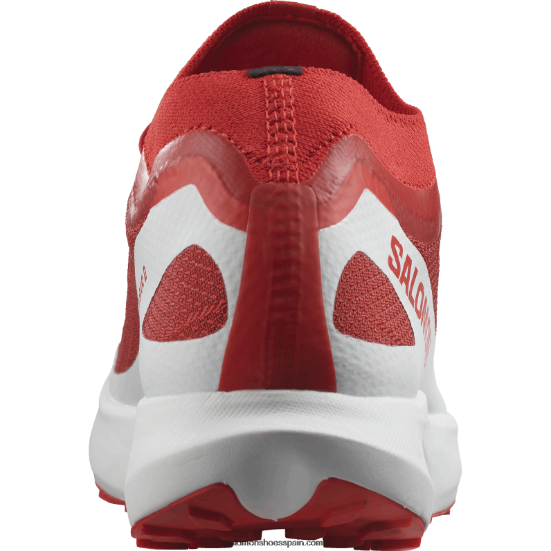 zapatillas de trail running para mujer - s/lab pulsar 2 Salomon 00B0PZ1519 rojo fuego/blanco