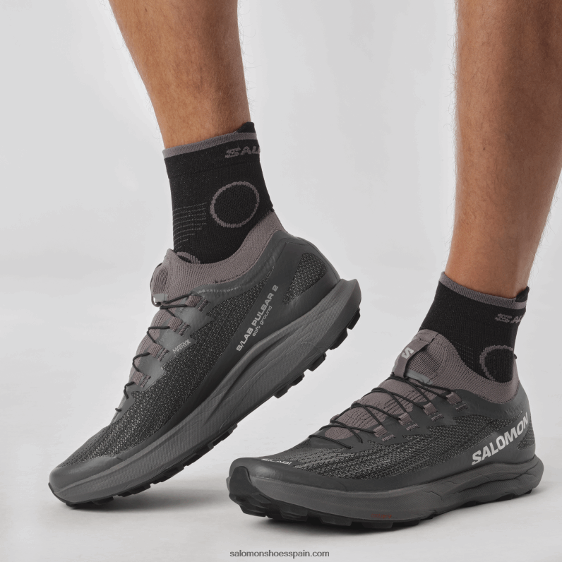zapatillas de trail running para mujer - s/lab pulsar 2 soft ground Salomon 00B0PZ1518 sombra tranquila/imán/negro