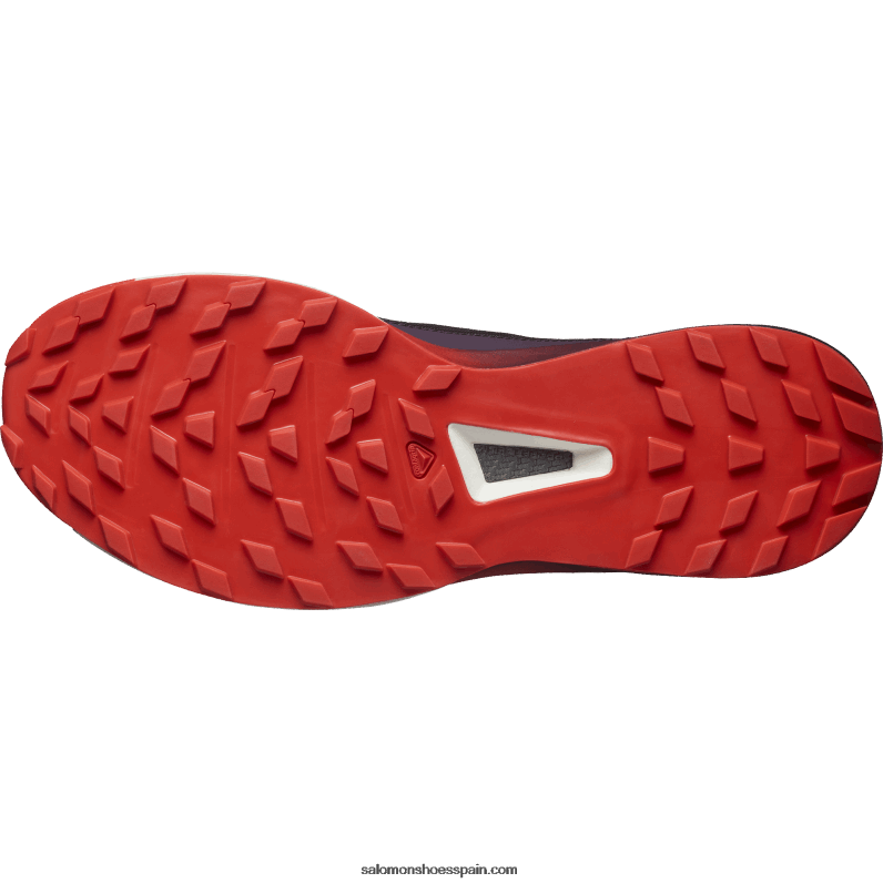 zapatillas de trail running para mujer - s/lab ultra 3 Salomon 00B0PZ1508 ciruela perfecto/rojo fuego/blanco