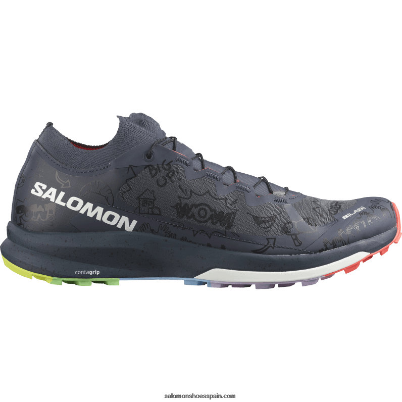 zapatillas de trail running para mujer - s/lab ultra 3 edición limitada Salomon 00B0PZ1524 tinta india/coral ardiente/negro