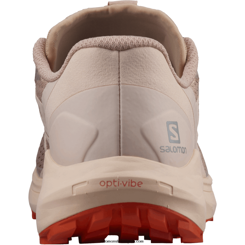 zapatillas de trail running para mujer - sense ride 4 Salomon 00B0PZ1536 siroco/melocotón agudo/rojo naranja