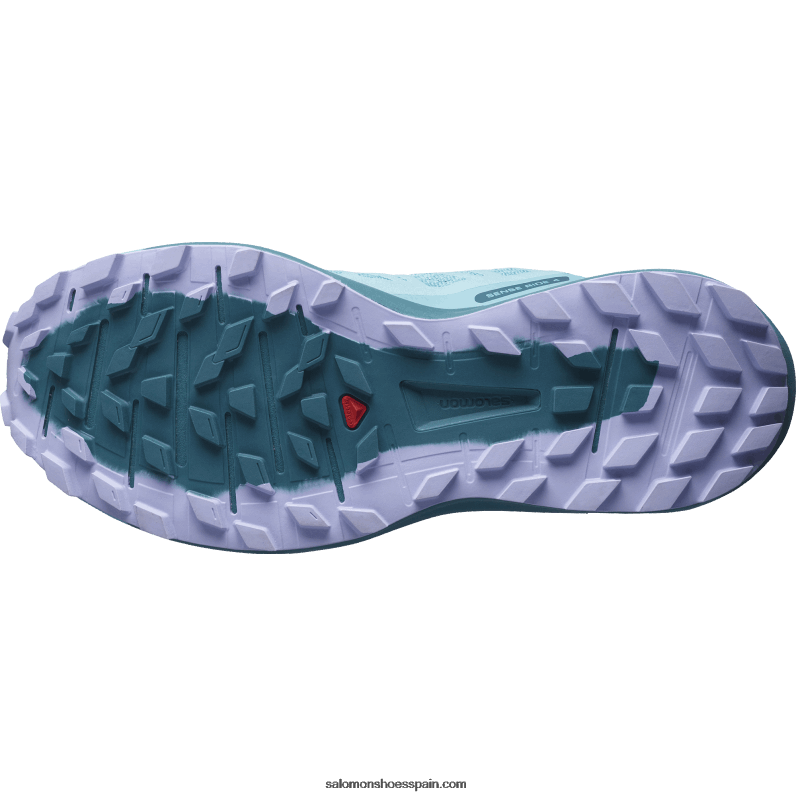 zapatillas de trail running para mujer - sense ride 4 Salomon 00B0PZ1537 azul espuela de caballero/azul ánade real/lavanda